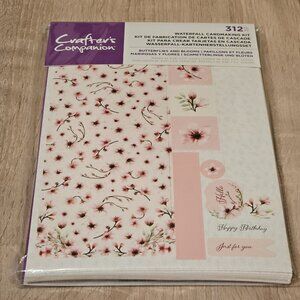 Crafters Companion Waterfall Cardmaking Kit New Flowers Butterflies